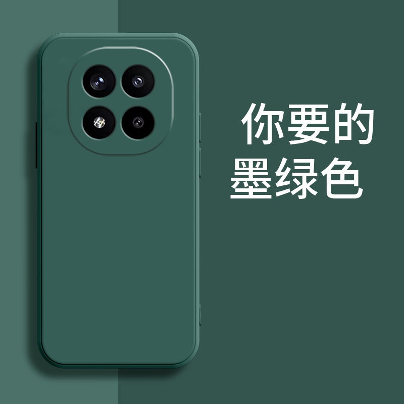 غطاء واقي، مقاوم للصدمات لـ Redmi Note 14 Pro، أخضر سيليكون، ملمس غير لامع من السيليكون باللون الأخضر للسفر للمكتب للاستخدام الداخلي - Image 1