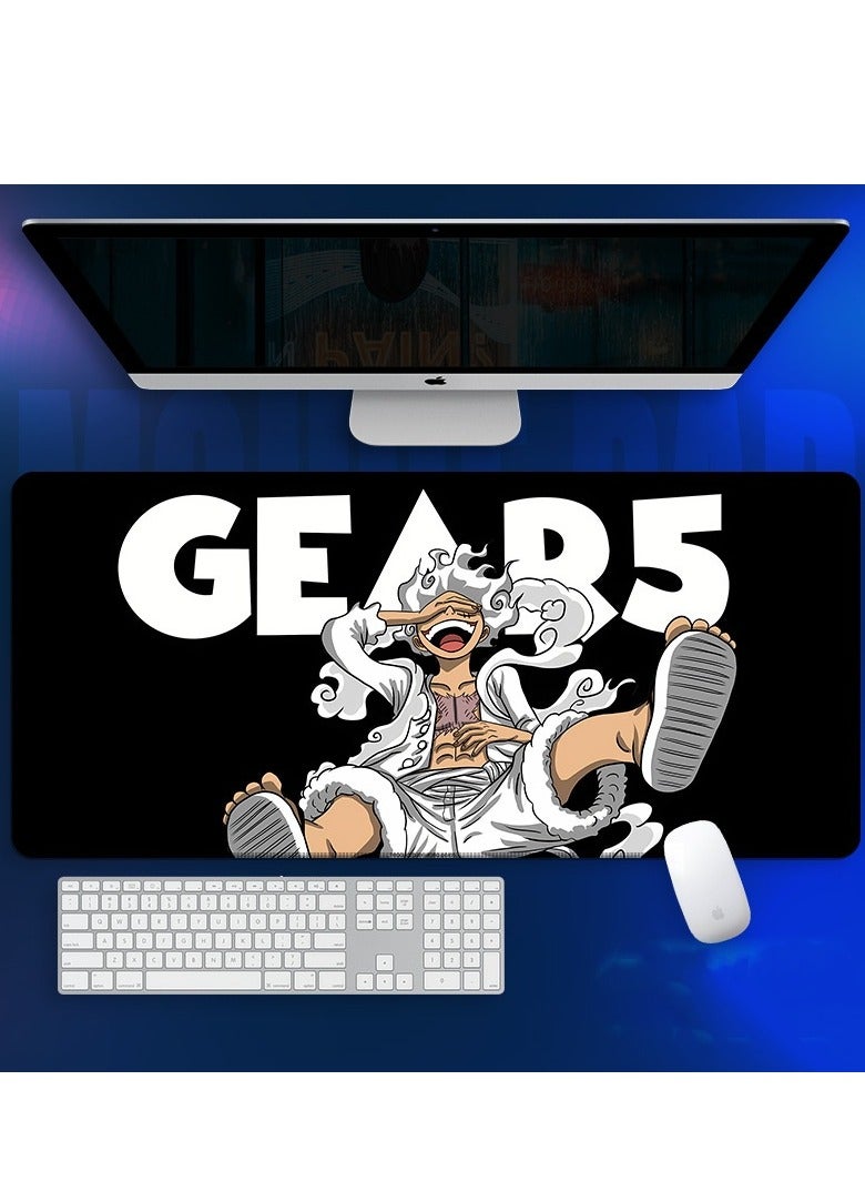 QZ Anime One Piece Mouse Pad, Extended Large Gaming Mouse Pad, Non-Slip Rubber Base And Stitched Edge Desk Pad For Computer Home Office Work And Study - Image 1
