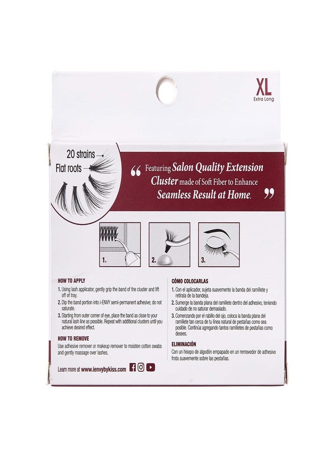 i.Envy i-ENVY 20D Extension Cluster Individual Lashes (Extra Long, 3 PACK) - Image 4