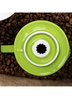 LKTOCAFT V60 Ceramic Coffee Dripper ,Manual Pour Over Maker for Home & Camping, Colorful Gift with Reusable Filters, Drip Stand & Carafe Server ,Size V02  - Image 5