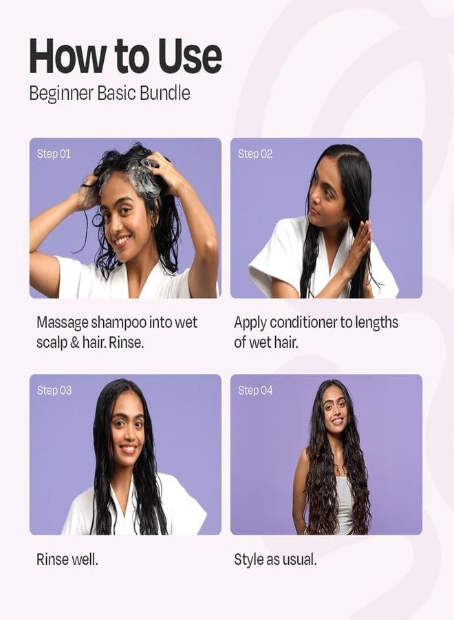 MANETAIN Beginner Basic Bundle | Moisturising Shampoo 237ml & Multipurpose Conditioner 200gm | Protein/Moisture Balanced for Curly, Wavy & Frizzy Hair | Frizz Control, Hydrating, Strengthening, Curl Enhancing | CG Friendly - Image 4