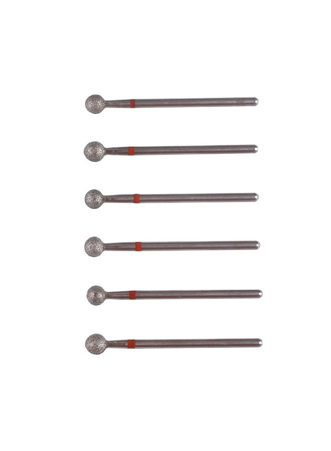 MZCMSL 6Pcs Pro Diamond Ball Bitscuticle Drill Bit Set For Russian Manicure3/32 Shank Efile Bit (Φ5.0Mm) - Image 3