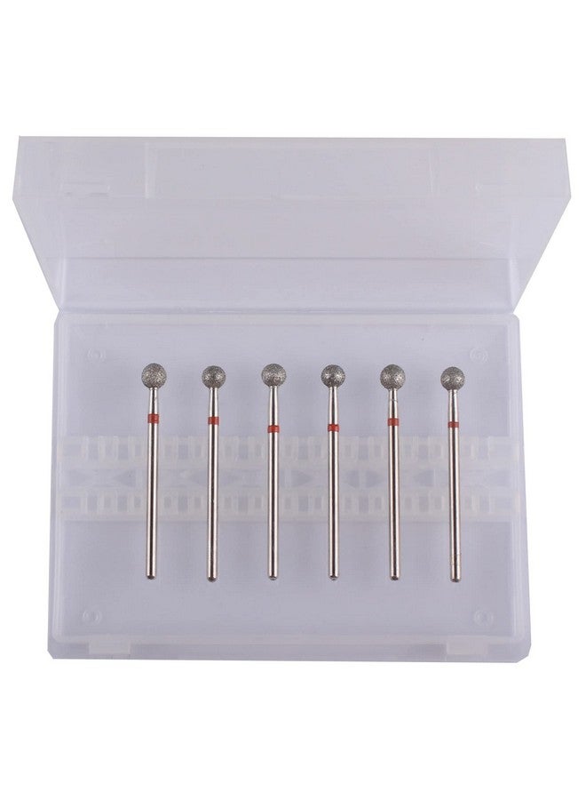 MZCMSL 6Pcs Pro Diamond Ball Bitscuticle Drill Bit Set For Russian Manicure3/32 Shank Efile Bit (Φ5.0Mm) - Image 4