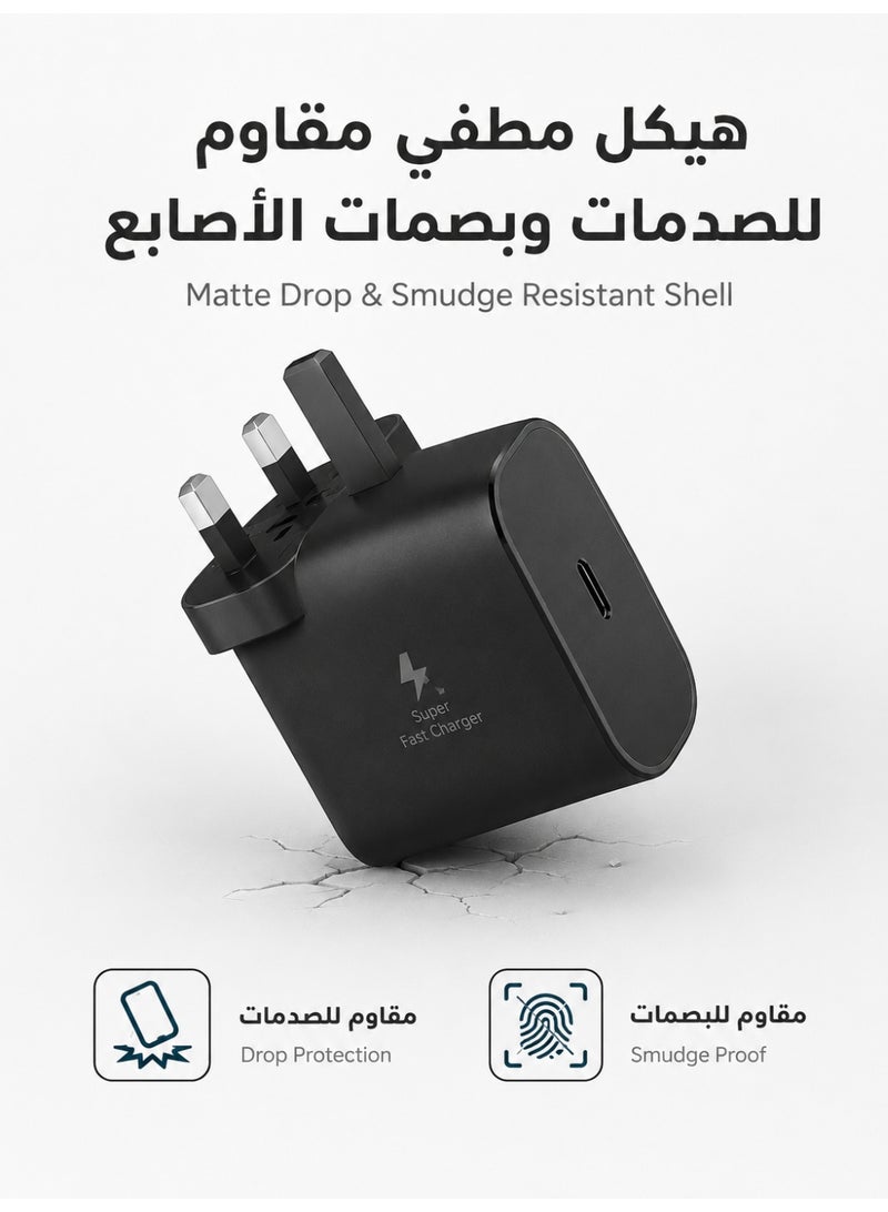 ZapLin 25W USB C Fast Charging Adapter with 1M Type C Cable for iPhone 17/16/15 Series Samsung Galaxy Huawei Xiaomi OPPO OnePlus - Image 2