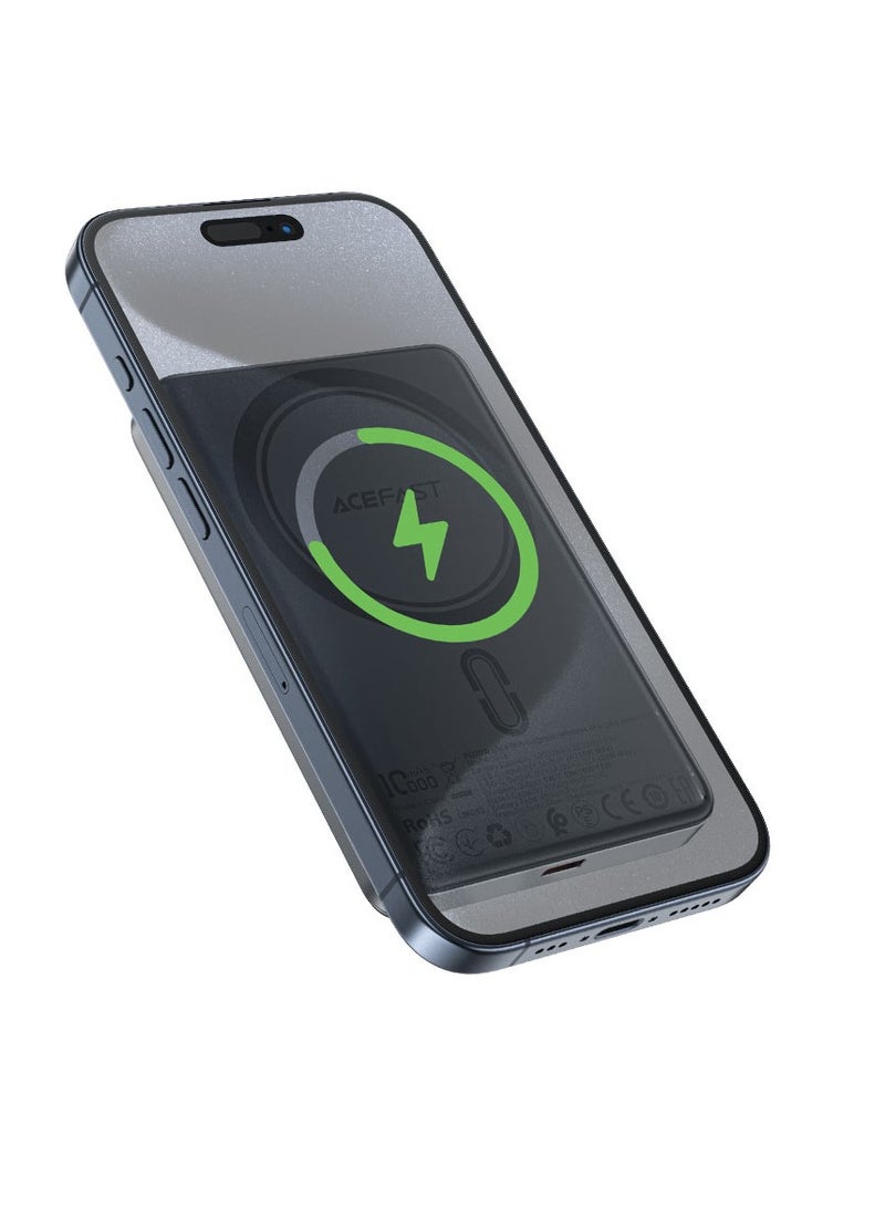 ACEFAST Fast Power Bank with 15W Magnetic Wireless Charging – -Compatible, High-Speed Portable Charger with - – Black - Image 1