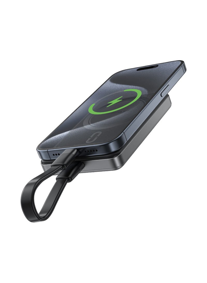 ACEFAST Fast Power Bank with 15W Magnetic Wireless Charging – -Compatible, High-Speed Portable Charger with - – Black - Image 2