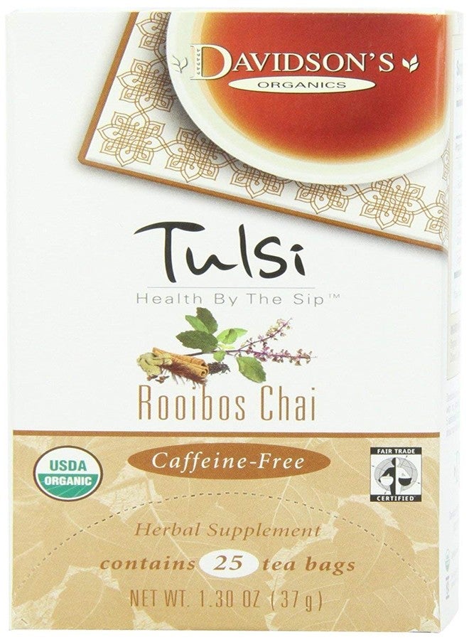 DAVIDSONS Organic Tulsi Rooibos Chai, 25 CT
