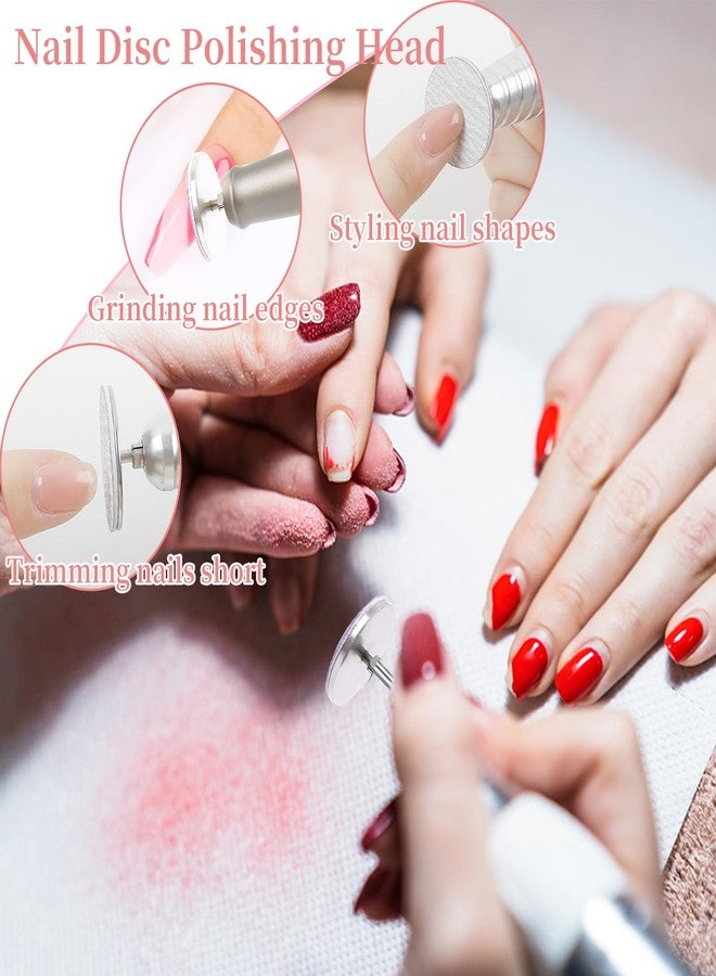 heemeei 72Pcs Sanding Paper Discs and 25mm Metal Nail Drill Bit Replacement Sandpaper Disk, Foot File for Dead Skin Foot Callus Remover for Manicure Pedicure Supplies Tools(80#150#240# Grits) - Image 4
