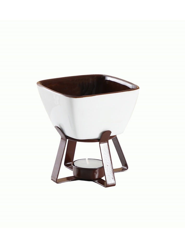 Creative Ceramic Fondue Cheese Cheese Melting Insulation Oven Pot Chocolate Fondue Haagen-Dazs Ice Cream Pot - Image 5