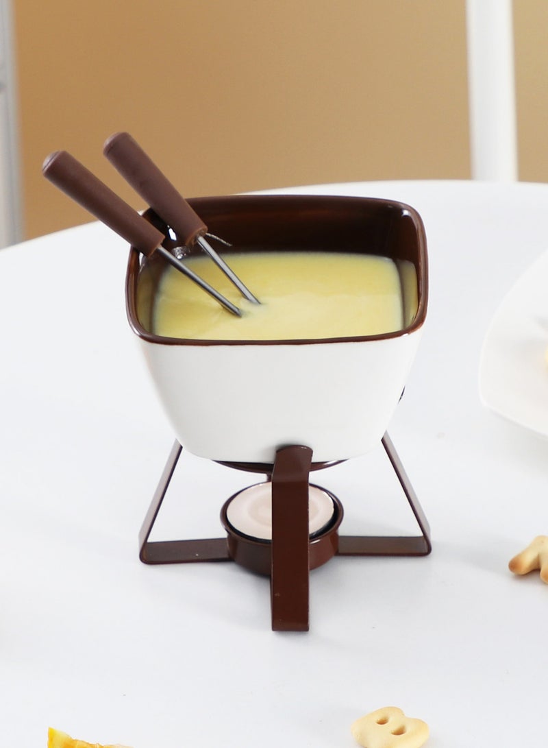 Creative Ceramic Fondue Cheese Cheese Melting Insulation Oven Pot Chocolate Fondue Haagen-Dazs Ice Cream Pot - Image 2