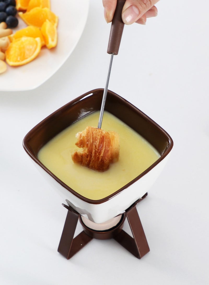 Creative Ceramic Fondue Cheese Cheese Melting Insulation Oven Pot Chocolate Fondue Haagen-Dazs Ice Cream Pot - Image 3
