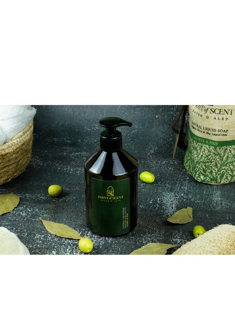 POINT of SCENT Natural Liquid Soap made of olive and Laurel oils - 500ML - Image 2