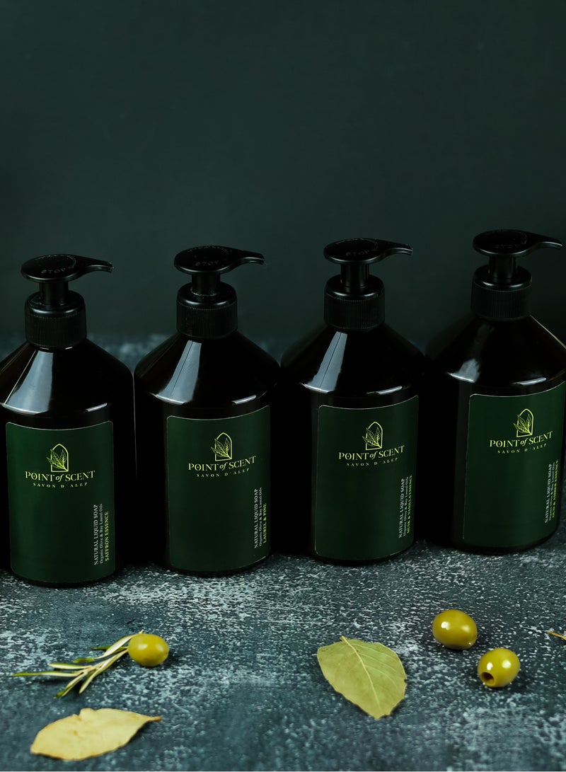 POINT of SCENT Natural Liquid Soap made of olive and Laurel oils - 500ML - Image 3