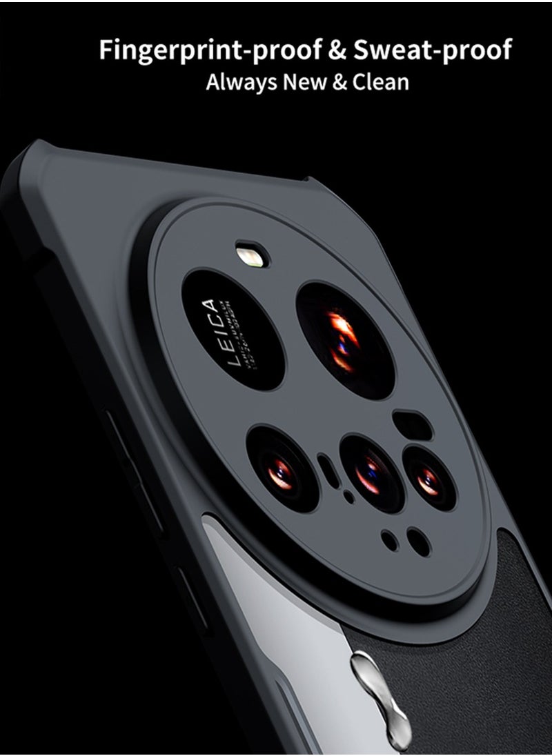 XUNDD - for Xiaomi 15 Ultra Case, Camera Protection, Soft TPU Cover, Transparent/Black - Image 1