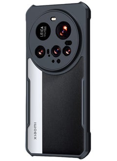 XUNDD for Xiaomi 15 Ultra Case, Camera Protection, Soft TPU Cover, Transparent/Black  - Image 1