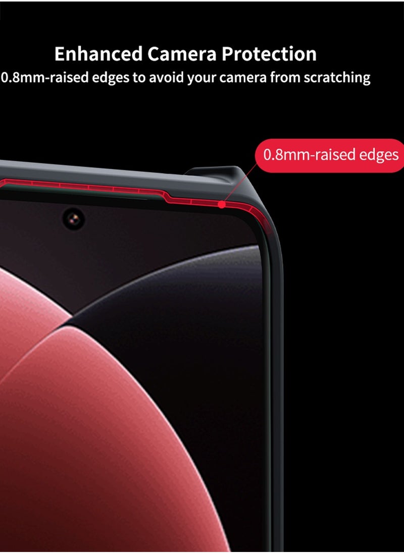 XUNDD - for Xiaomi 15 Ultra Case, Camera Protection, Soft TPU Cover, Transparent/Black - Image 1