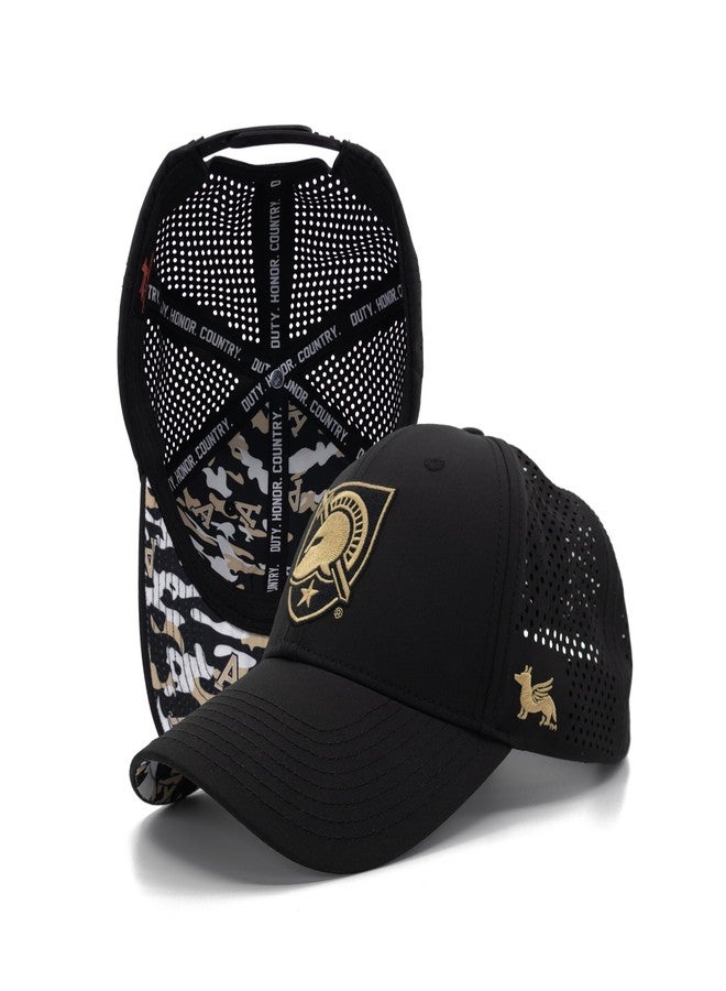 Nudge Printing West Point Hat Army Black Knights Performance Baseball Cap with Adjustable Snapback Closure (West Point Shield - Black Camo) - Image 1