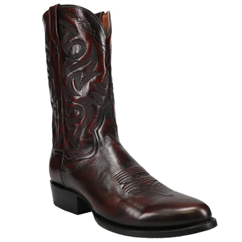 Dan Post Mens Milwaukee Embroidered Round Toe Casual Boots Mid Calf - Red - Size 12 D_M - Image 2