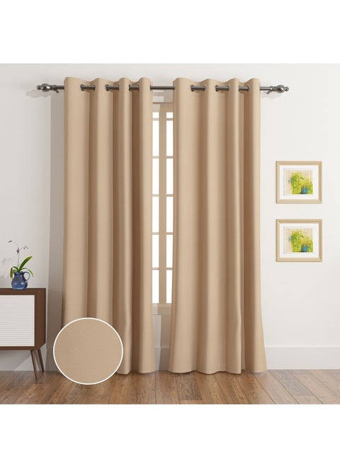 Uni 4-Piece Blackout Curtain Set 140 x 300 cm