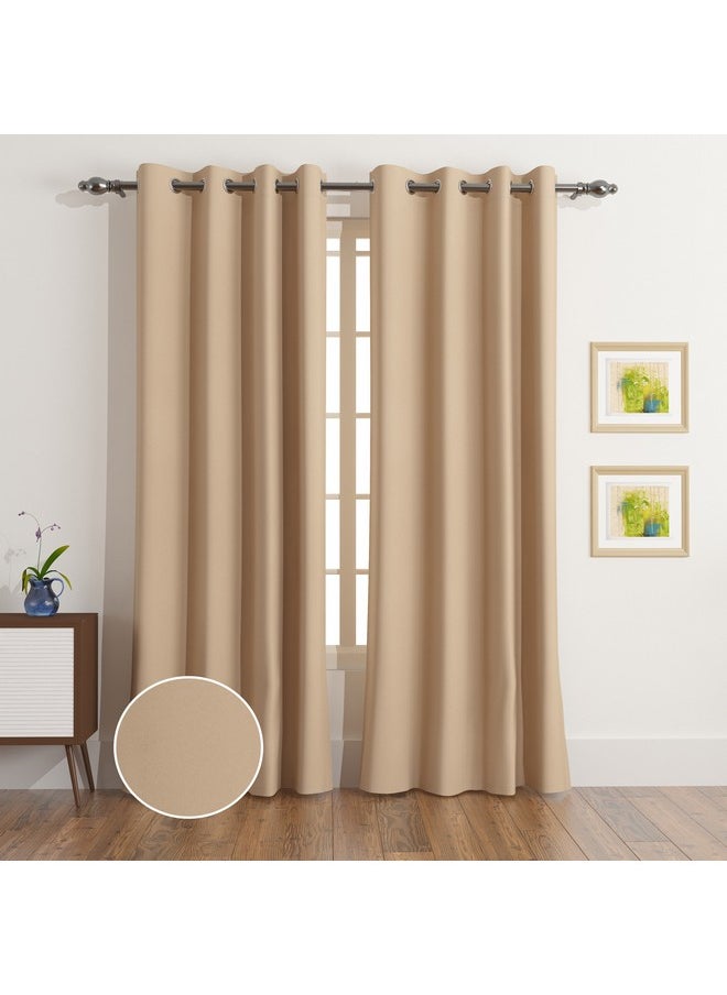 Home Box - Uni 4-Piece Blackout Curtain Set 140 x 300 cm - Image 1