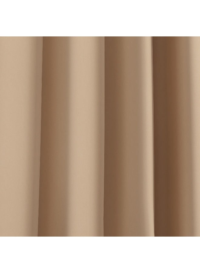 Home Box طقم ستائر تعتيم سوداء 4 قطع 140 x 300 سم - Image 3