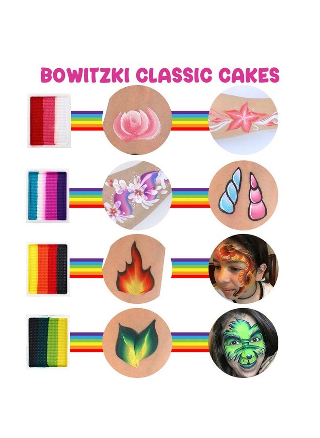 Face Paint Kit Professional Face Painting Set For Kids Adults 12 X 10Gm Stencil One Stroke Split Cake Palette Non Toxic Rainbow Cakes Flora Unicorn Body Makeup Halloween Christmas Easter - pzsku/Z0585BD488B4513AB4E87Z/45/_/1733730325/a66924ff-181c-4202-b876-5b853f64b9a3