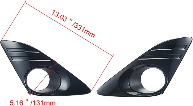 DEMULAX Fog Light Grille Covers for Toyota Camry XV50 - Image 2