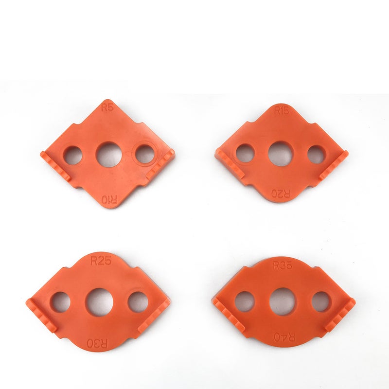 4PCS Woodwork Radius Router Templates Jigs Trimming Machine Routing Curved Corners Milling Router Templates - Image 1