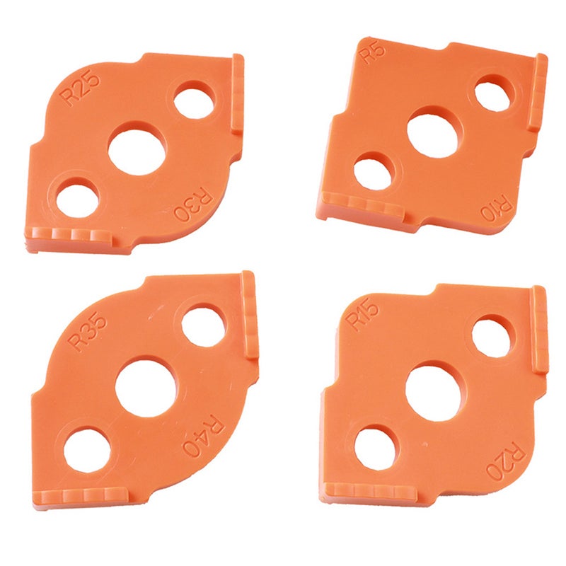 4PCS Woodwork Radius Router Templates Jigs Trimming Machine Routing Curved Corners Milling Router Templates - Image 4
