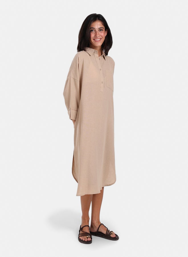 Clue 3/4 Sleeves Midi Dress - Image 5