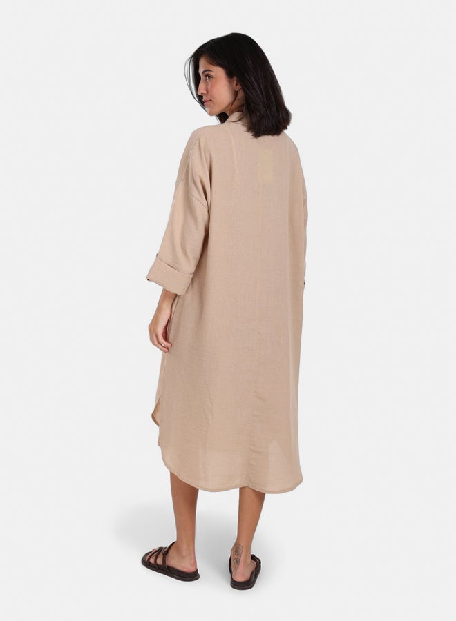 Clue 3/4 Sleeves Midi Dress - Image 3