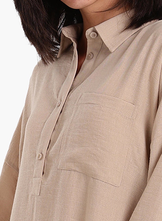 Clue 3/4 Sleeves Midi Dress - Image 4