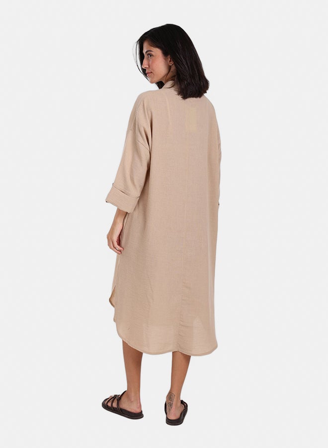 Clue 3/4 Sleeves Midi Dress - Image 3