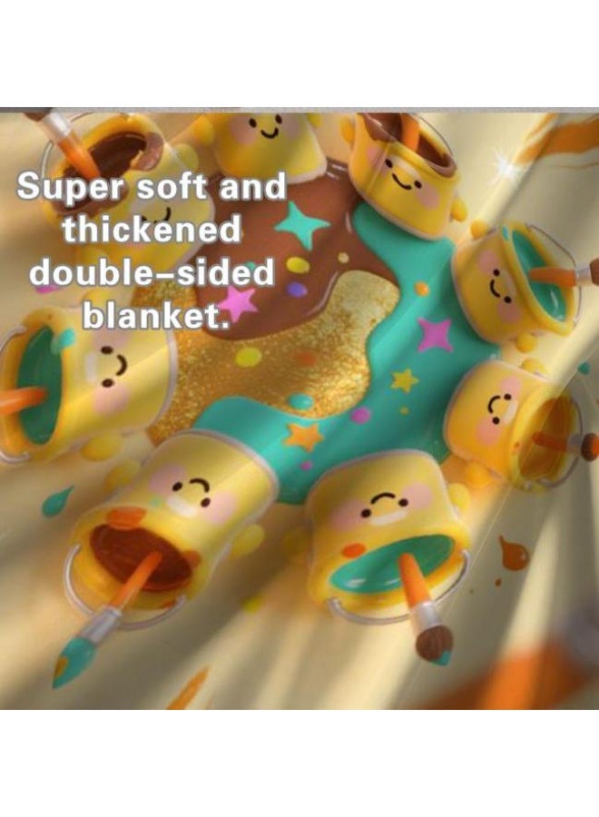 general Wisdom Fairy (latest) flannel thin blanket (warm and comfortable, suitable for sleep, game use, dust and sandproof) 150cm*200cm - 117 - Image 5