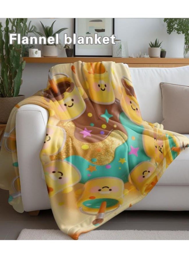 general Wisdom Fairy (latest) flannel thin blanket (warm and comfortable, suitable for sleep, game use, dust and sandproof) 150cm*200cm - 117 - Image 4