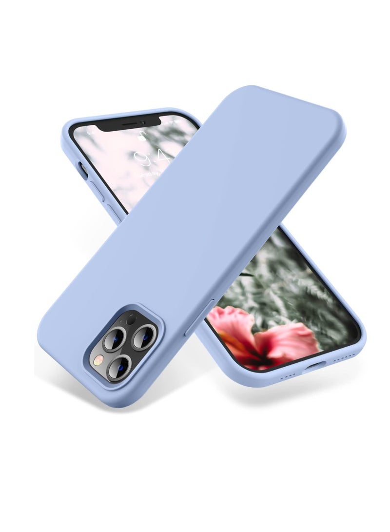 Compatible with iPhone 15 Pro Max Case, Liquid Silicone Case, Full Body Protective Cover, Shockproof, Slim Phone Case, Anti-Scratch Soft Microfiber Lining, 6.7 inch (Light Blue) - Image 1