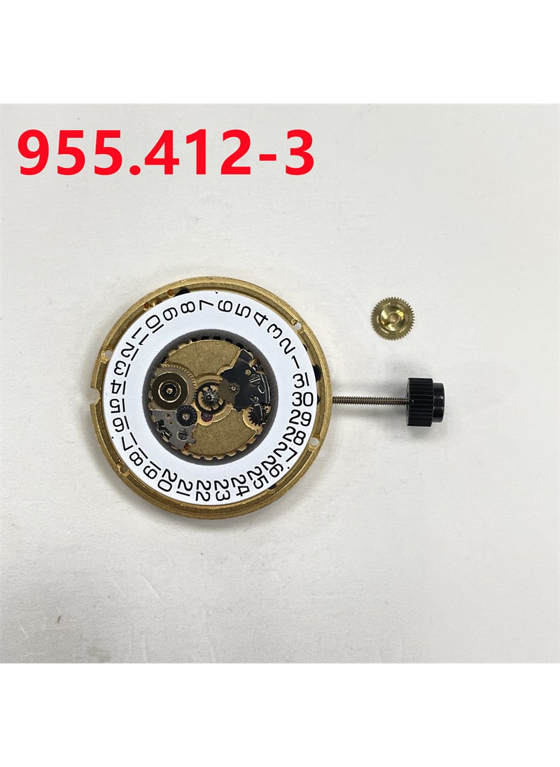 Generic - 1 x 5 pcs Swiss Quartz 955.412 Movement Watch Parts 955.412-6 three needles - Image 1