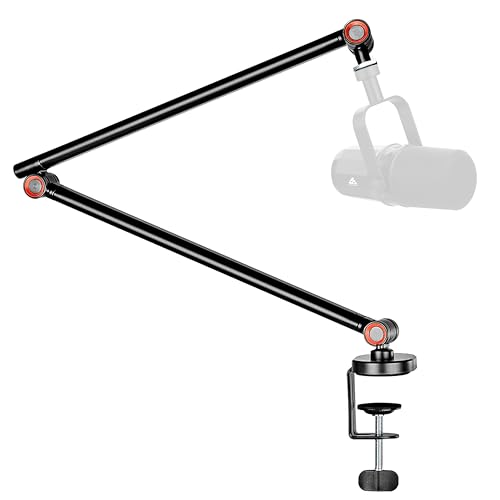 Audio Array AA-20 Microphone Arm Stand | 81cm Reach | Premium light weight & slick design | Flexible height & position adjustments | 1kg Weight Capacity | 5/8" to 3/8" Screw Adapter | Cable Ties - Image 1