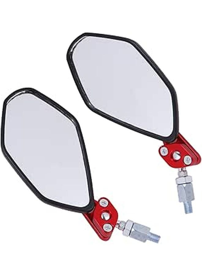 Adjustable Rotating Motorcycle Rearview Mirror 1 Pair Universal Fit - Image 1