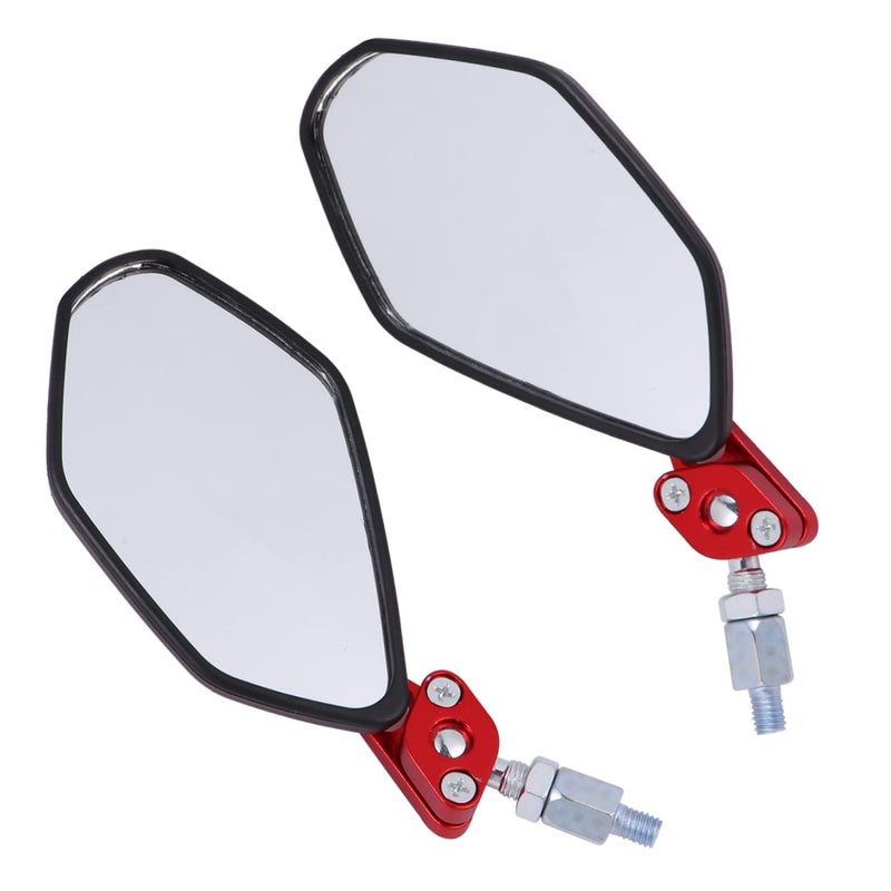 Adjustable Rotating Motorcycle Rearview Mirror 1 Pair Universal Fit - Image 2