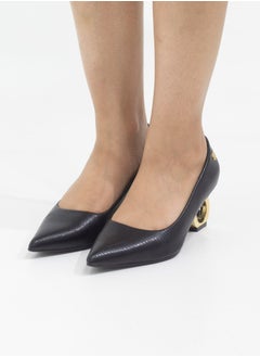LAMARAPARIS Orchid pointy court on 6cm special circle heel lizard  - Image 3