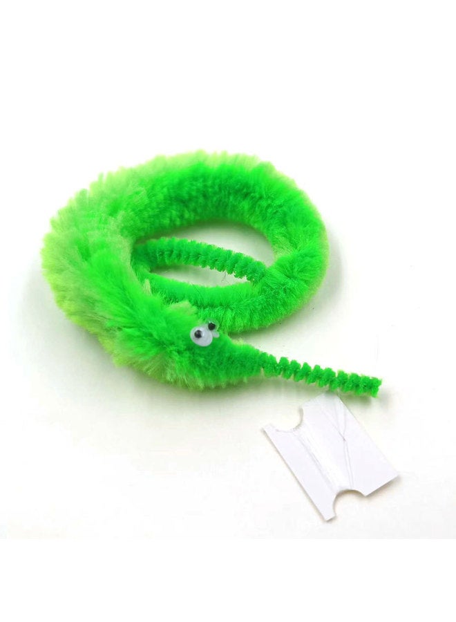 Caterpillar Seahorse Elf Magic Props Exotic Toy Magic Worm Funny Cat Worm Bulk In Stock-Color:Grass Green - Image 1