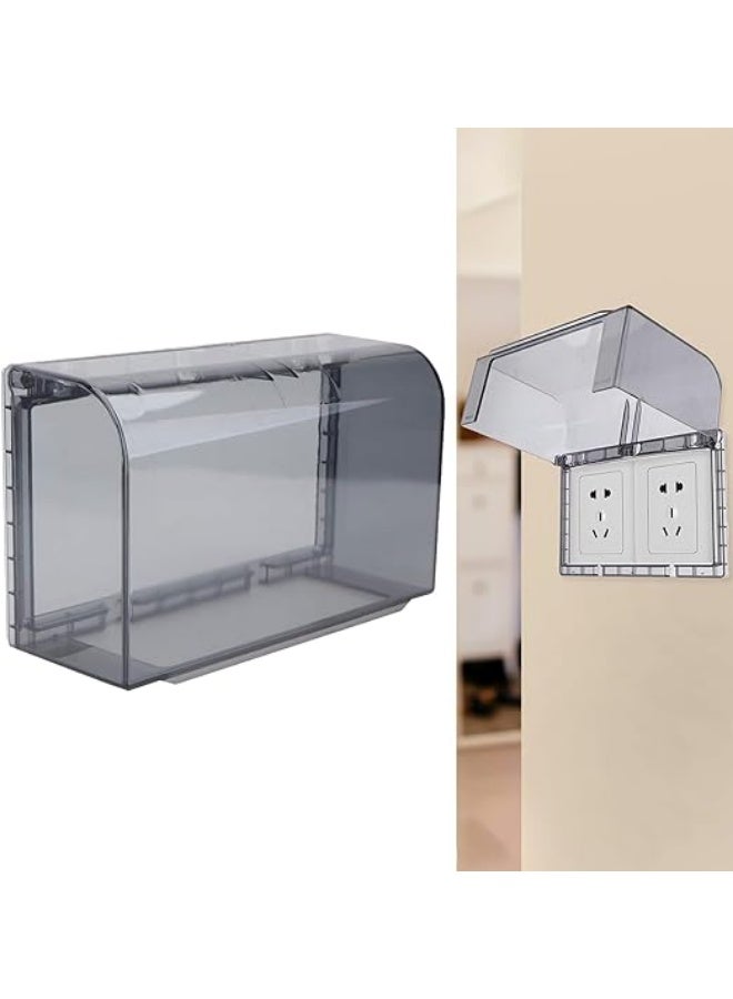 erorex Wall Switch Waterproof Cover Box, Plastic Weatherproof Outlet Cover, Outdoor Outlet Cover, Flip Electrical Outlet Covers for Home Bathroom Kitchen Improvement Accessory, 20.2x12.1x7.5 cm - Image 1