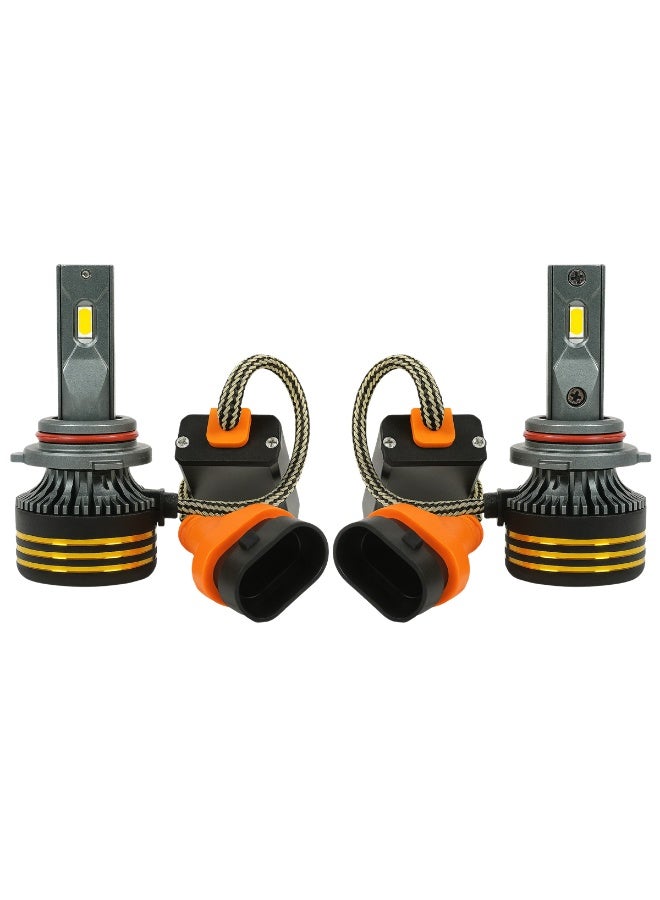 SPIDER New Spider M8 Pro Silver LED Headlight 9006, 130W 30000LM High Brightness, 6500K Cool White, DC 12V–24V, IP65 Waterproof, Aviation Aluminum 6063, 30000H Long Life, Super Focused Beam, No Dark Spots, Suitable for Cars, SUVs, and Motorcycles - Image 4