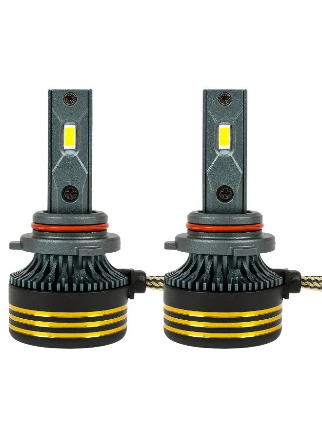 SPIDER New Spider M8 Pro Silver LED Headlight 9006, 130W 30000LM High Brightness, 6500K Cool White, DC 12V–24V, IP65 Waterproof, Aviation Aluminum 6063, 30000H Long Life, Super Focused Beam, No Dark Spots, Suitable for Cars, SUVs, and Motorcycles - Image 2