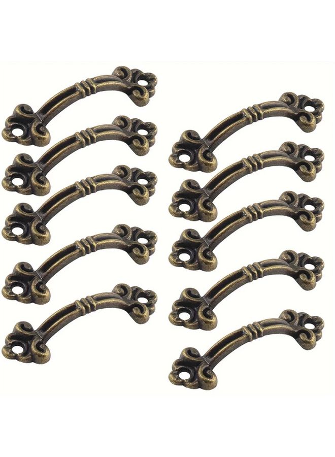 Vintage Bronze Zinc Alloy Drawer Pulls 20pcs Decorative Handles For Furniture - Image 5