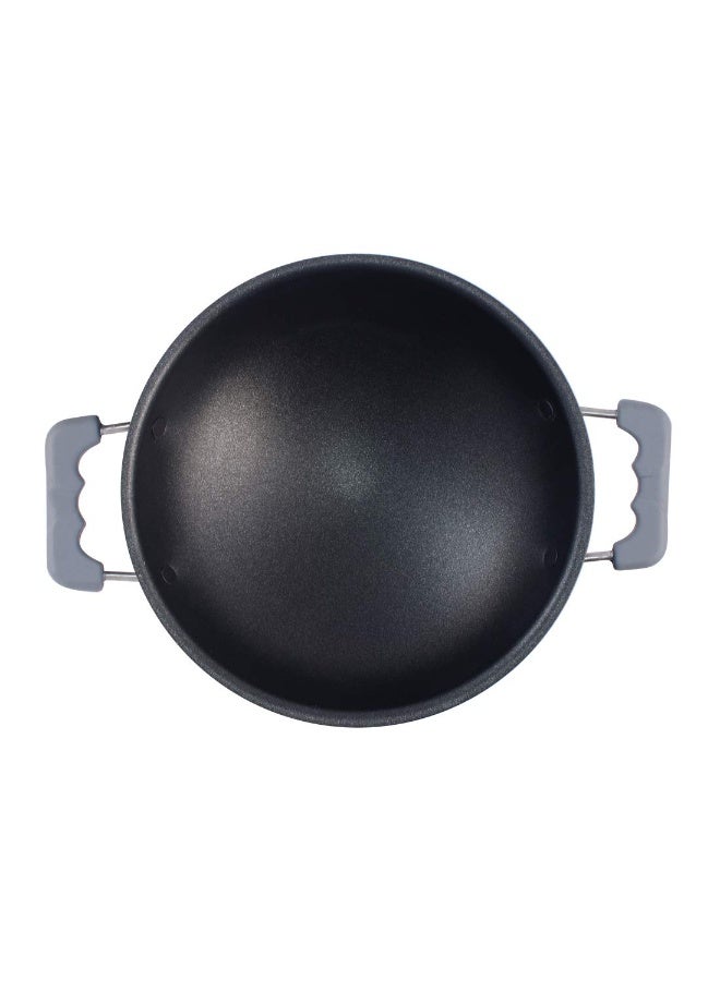 Wonderchef Appachetty Breakfast Pan with Lid | Nonstick Cookware | Appachatty | Chetty Pan | Appam Patra | Round Bottom Kadai | 3mm Thick | Black 22 cm | 1 Year Warranty - Image 4