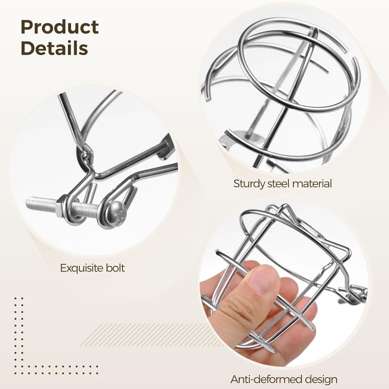 Fire Sprinkler Safety Covers, 6 Metal Guards with Clamp Mounts, 15 Mm Compatible, Reinforced Impact Protection for Sprinkler Heads - Image 5