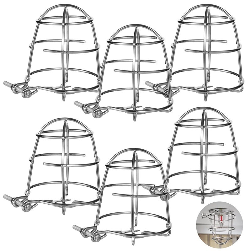 Fire Sprinkler Safety Covers, 6 Metal Guards with Clamp Mounts, 15 Mm Compatible, Reinforced Impact Protection for Sprinkler Heads - Image 1