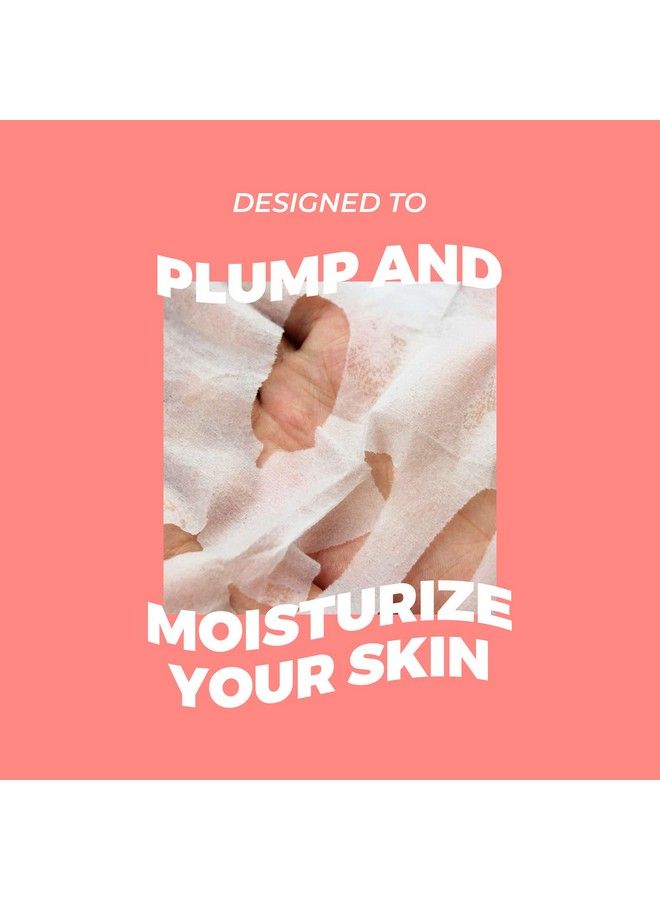 Vitamasques Electrolyte Watermelon Face Sheet Mask Hydrating Korean Face Mask With Hyaluronic Acid For Plump & Moisturized Skin Natural & Biodegradable Vegan Free From Parabens & Gluten - Image 4